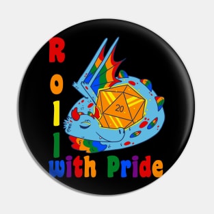 Roll with pride Gaymer LGTBQ Pride Pin