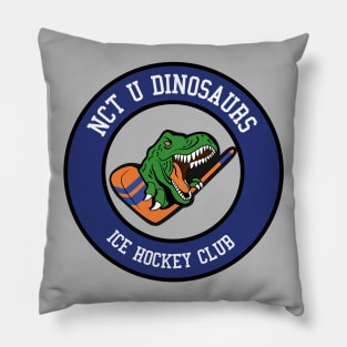 NCT's DINOSAUR HOCKEY CLUB LOGO - 90'S LOVE (NCT) Pillow