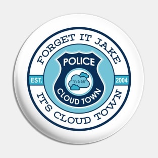 Cloud Town Police - An Inside Out Art Design Pin