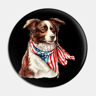 Independence Day Dog Pin