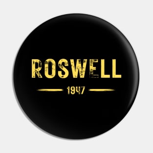 Roswell 1947 UFO - Flying Saucer Crash Pin