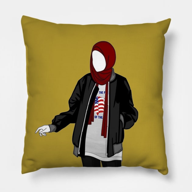 American Lady Pillow by iQdesign