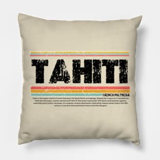 Tahiti, French Polynesia Pillow