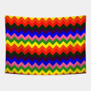 rainbow chevron Tapestry