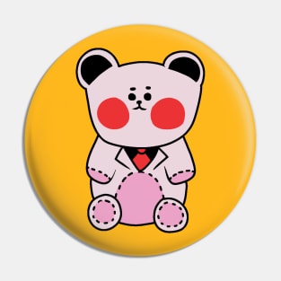 Pink Teddy Pin