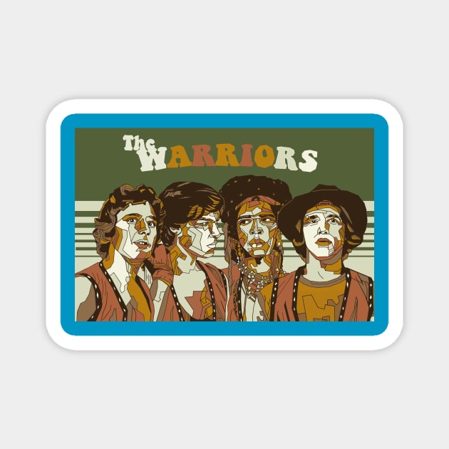 the warriors vintage Magnet by byonekita