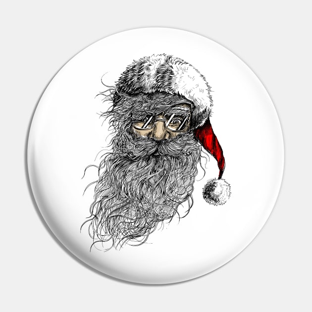 Cool Santa Pin by Whatastory