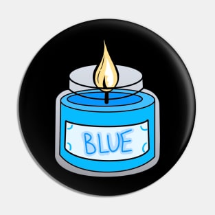 Cool Blue Candle Pin