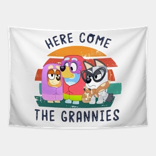 Here come the grannies Tapestry