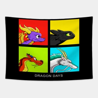 Dragon days colour Tapestry