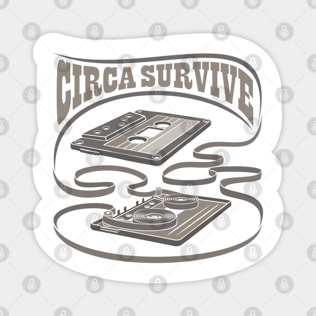 Circa Survive Exposed Cassette Magnet by Vector Empire