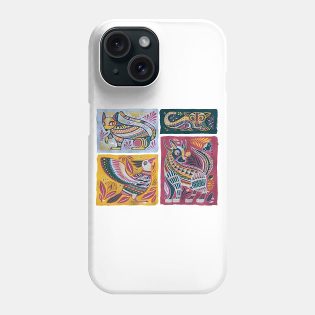 Alebrijes Animals - Natural Tint Phone Case by akaneyabushita