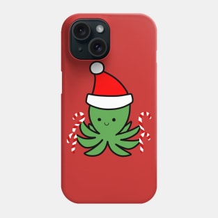 Candy Cane Octopus Phone Case