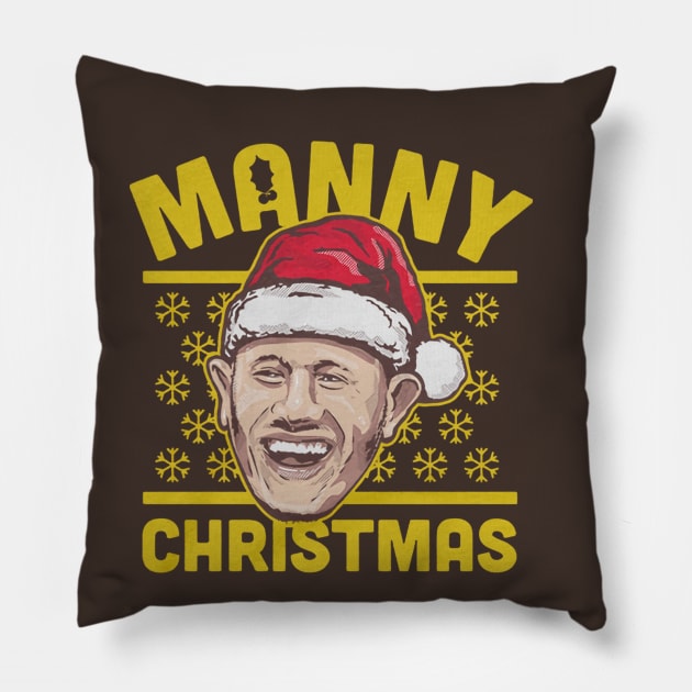 Manny Machado Christmas Pillow by KraemerShop