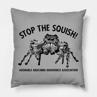 Stop The Squish Spider Pillow