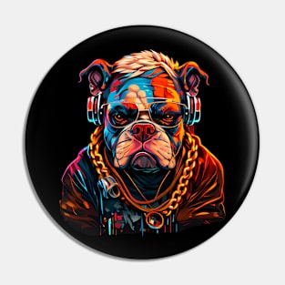 Badass Gangster Pitbull Pin