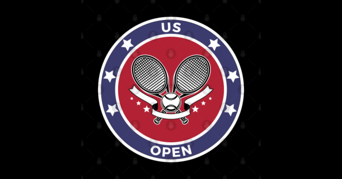 US Open Tennis Logo Us Open Tennis Sticker TeePublic