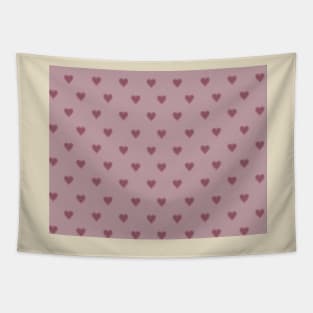 Sweet hearts pink pattern Tapestry