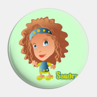 "Sandra" - Little People of Technopolis Pin