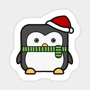 Funny Square Penguin Magnet