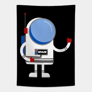 Comic Astronaut in Space Tapestry