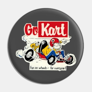 Go Kart - Vintage 1960s decal artwork Pin