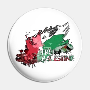 Free Palestine Live matter Pin