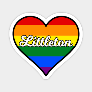 Littleton Colorado Gay Pride Heart Magnet