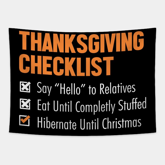 thanksgiving checklilst Tapestry by WiZ Collections