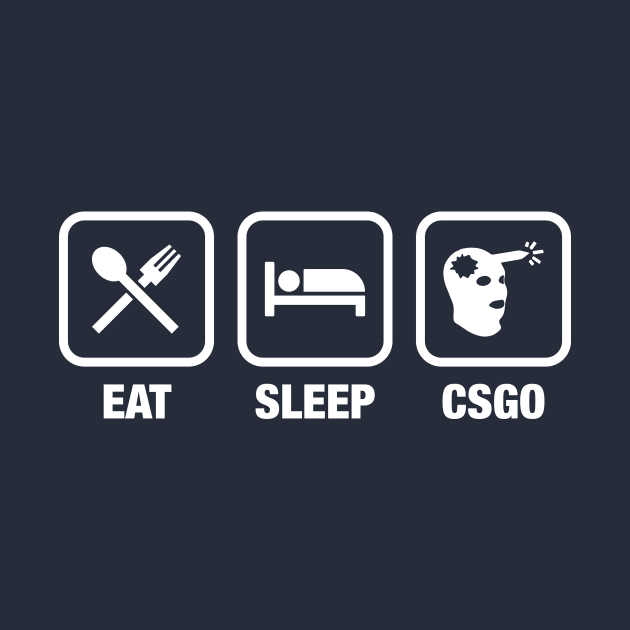 CSGO Eat Sleep Headshot Gaming Tee by gam1ngguy