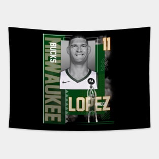 Milwaukee Bucks Brook Lopez 11 Tapestry