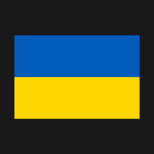 Flag of Ukraine (black background) T-Shirt