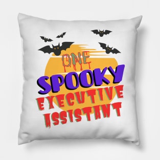 One Spooky Executive Assistant Halloween Pillow