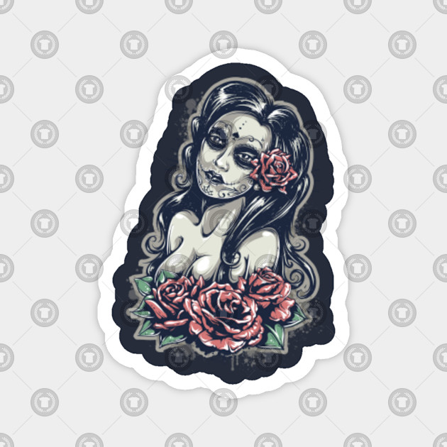 Calavera Mexican Day Of The Dead Tattoo Calavera Magnet