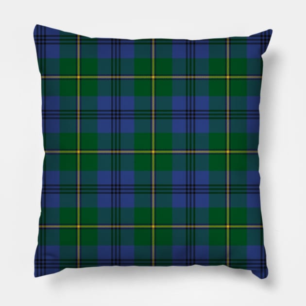 Clan Johnston Tartan Pillow by sifis