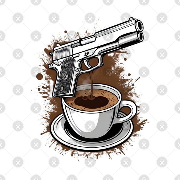 I Love Guns And Coffee by Clouth Clothing 