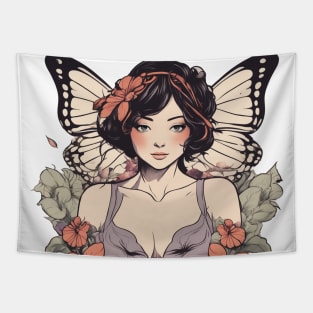 Butterfly Woman Tapestry