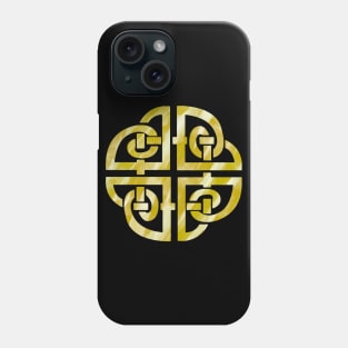 Celtic Dara Knot Yellow Phone Case