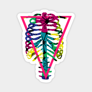 Flowers Skeleton Magnet