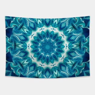 Flower Of Life Mandala (Ocean's Secret) Tapestry