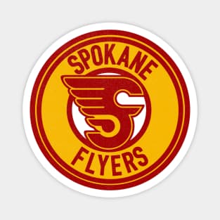 Classic Spokane Flyers WIHL Hockey Magnet