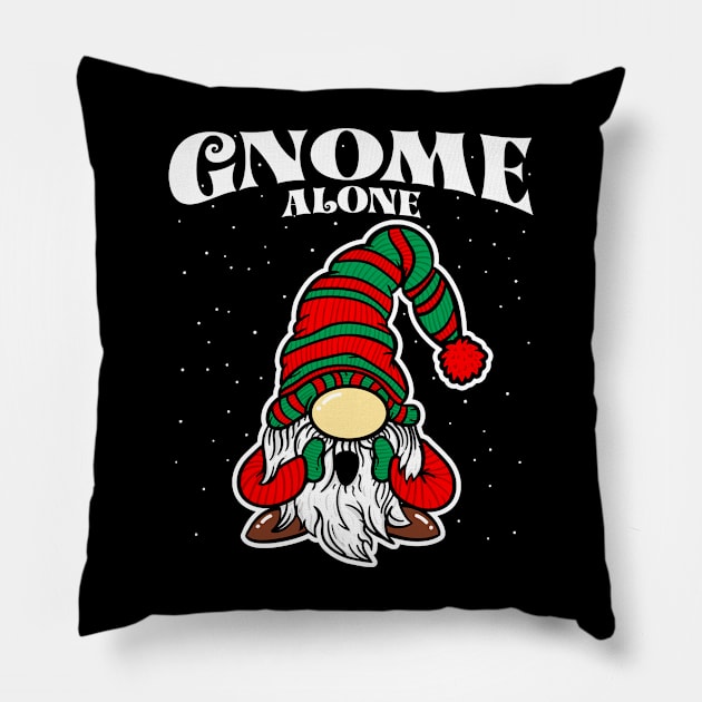 Gnome Alone Pillow by formanwho