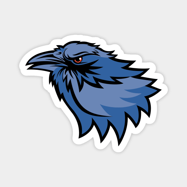 Blue Bird Mascot Magnet by SWON Design