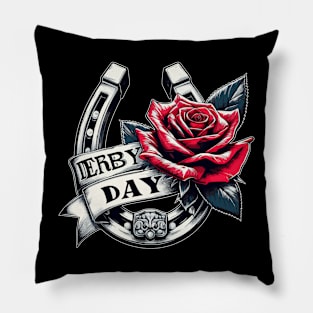 Funny Derby Day 2024 Pillow