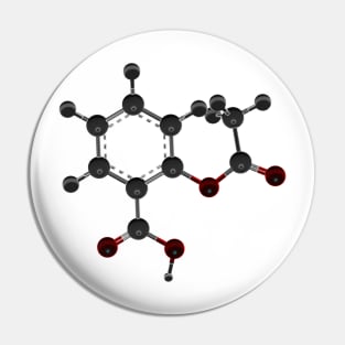 Aspirin Molecule Pin