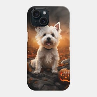 West highland white terrier Halloween Phone Case