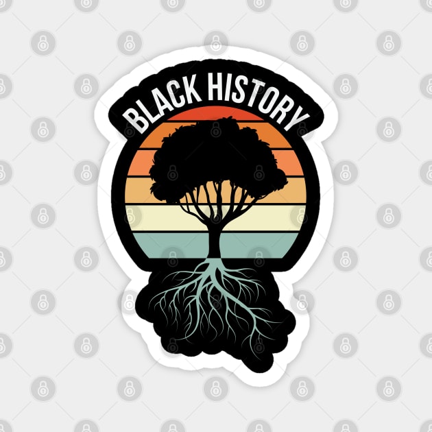 Black History Roots, African American, Black History Month, Black Lives Matter, African American History Magnet by UrbanLifeApparel