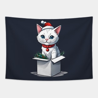 Cat christmas Tapestry