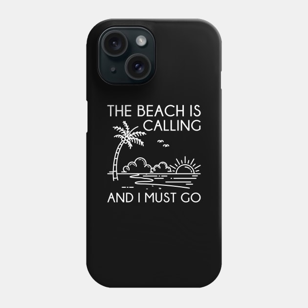 The Beach Is Calling Phone Case by LuckyFoxDesigns