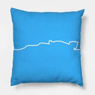 Williams F1 Car Line Art 2 - 2021 Model Pillow